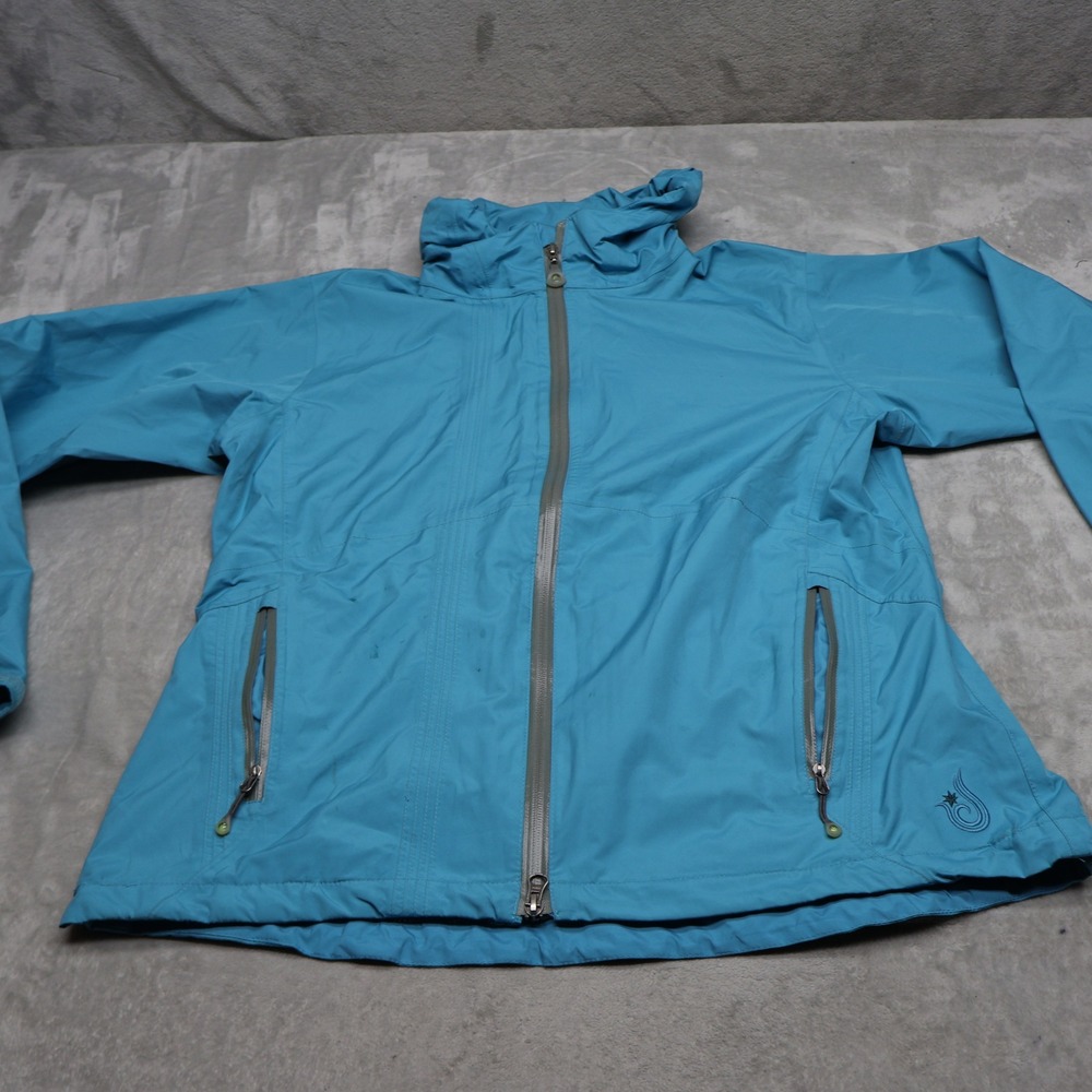 Isis Jacket Women Large Blue Full Zip Waterproof Light Full Zip Hiking Outdoor